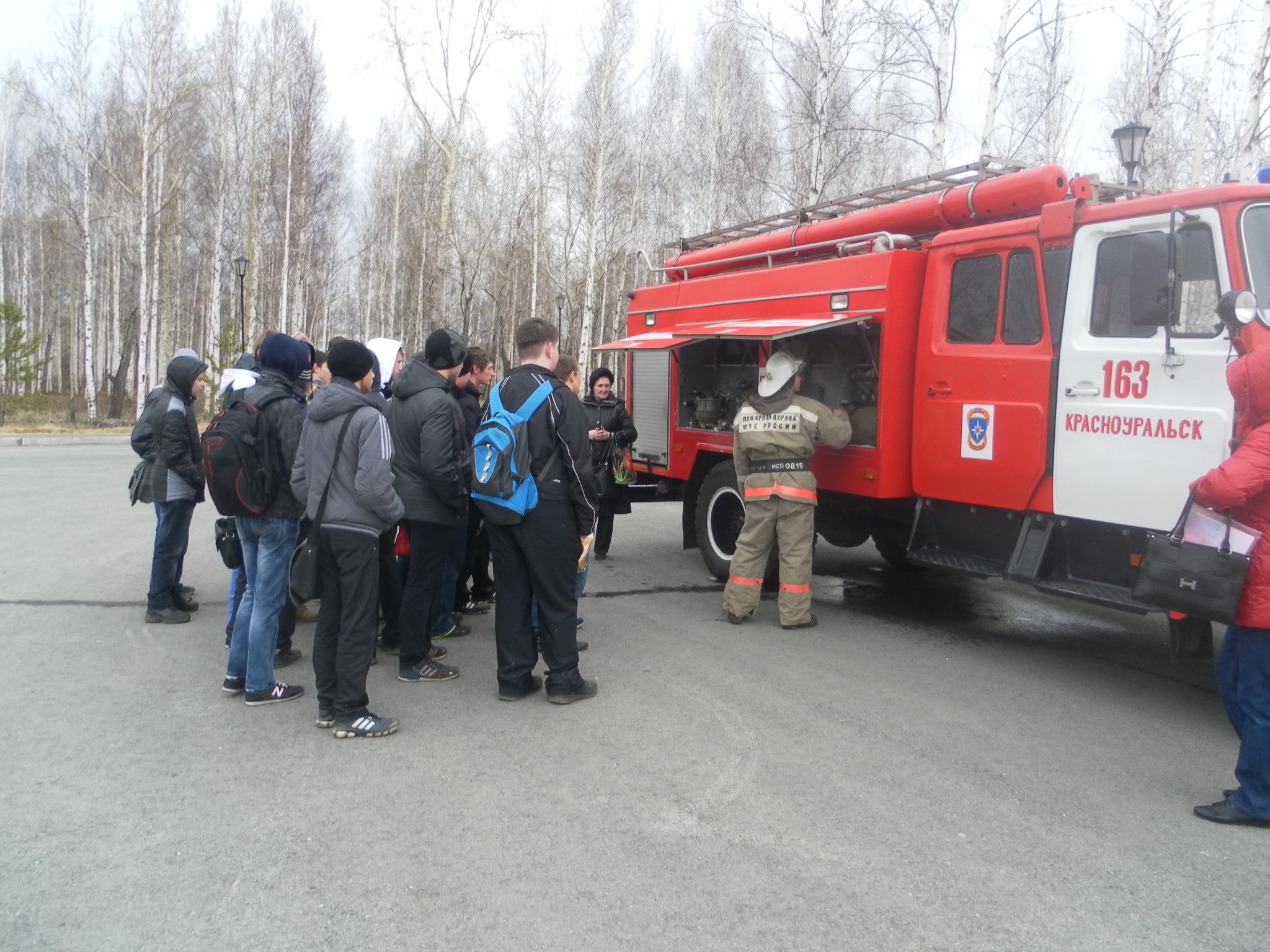 Открытое городское мероприятие, посвященное работе пожарной охраны г.о.  Красноуральск. - КРАСНОУРАЛЬСКИЙ МНОГОПРОФИЛЬНЫЙ ТЕХНИКУМ